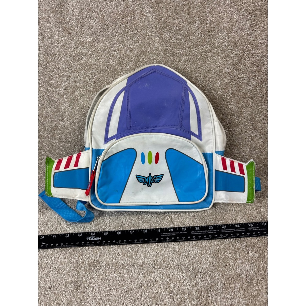 Disney Pixar Toy Story Buzz Lightyear Wings Backpack Space Ranger Blue White